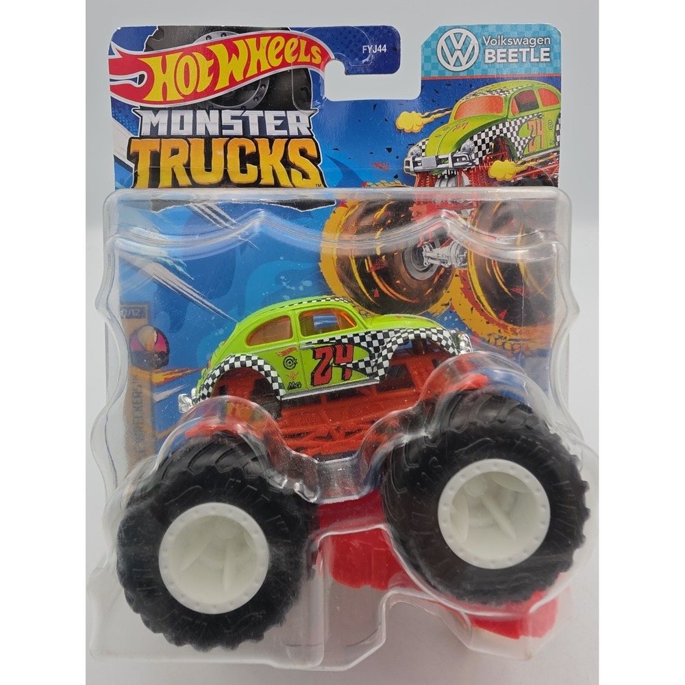 Hot Wheels Monster Trucks Volkswagen Beetle 1:64 2024 Freestyle Wreckers 1/12